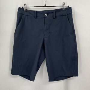 Lululemon Men's 30 Commission‎ Chino Shorts 10" Inseam Navy Blue